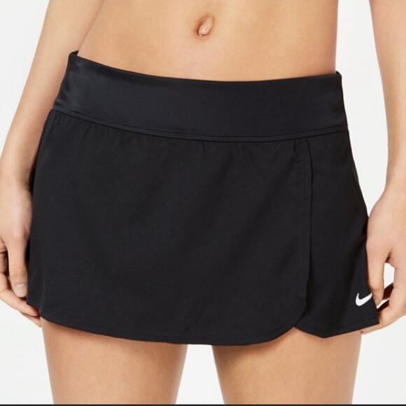 Nike Core Black Mini Boardskirt Swim Skort Size M - Picture 1 of 10